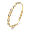 304 Stainless Steel & Glass Hinged Bangles for Women BJEW-Z178-05G-4
