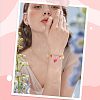 100Pcs 10 Colors Autumn Theme Two-Tone Transparent Glass Charms GLAA-SC0003-11-6