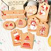 Christmas Theme Kraft Paper Tags X1-CDIS-H003-02-9