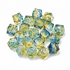 Two Tone Transparent Spray Painted Acrylic Beads ACRP-T005-26B-1