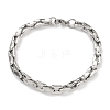 304 Stainless Steel Link Chain Bracelets BJEW-H618-10P-1