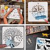 Large Plastic Reusable Drawing Painting Stencils Templates DIY-WH0172-755-4