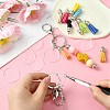 DIY Alloy Bar Beadable Keychain Making Kits DIY-YW0008-76-6