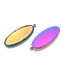 Ion Plating(IP) 304 Stainless Steel Pendant Cabochons Settings STAS-A070-45MC-4