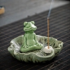 Frog & Lotus Leaf Porcelain Incense Burners PW-WG0B4A2-02-1