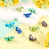 10Pcs 5 Colors Handmade Lampwork Enamel Beads LAMP-TA0002-48A-5