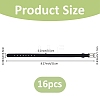 16Pcs Flat Silicone Cord Bracelets for Women Men BJEW-FH0001-08-2