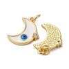 Brass Micro Pave Cubic Zirconia Pendants KK-D390-13G-2