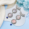 2Pcs Alloy Pendant Cabochon Settings JEWB-DC00004-5