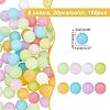 CHGCRAFT 160Pcs 8 Colors Luminous Silicone Beads SIL-CA0001-16-3