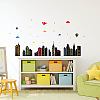 Translucent PVC Self Adhesive Wall Stickers STIC-WH0015-136-4