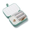 PU Leather Button Jewelry Boxes CON-P012-03A-1