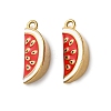 304 Stainless Steel Enamel Pendants STAS-B100-06G-08-1