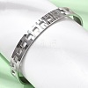304 Stainless Steel Cutout Cuff Bangles for Women BJEW-H644-11P-3