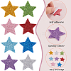 480Pcs 8 Colors EVA Glitter Powder Stickers DIY-SP0001-84-6