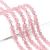 Natural  Rose Quartz Beads Strands G-L104-6mm-01-4