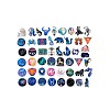 50Pcs Constellation Theme Paper Stickers Sets STIC-P001-02-1