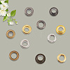 200 Sets 4 Colors Iron Grommet Eyelet Findings SCRA-GF0001-10A-06-6