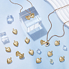 20Pcs Rack Plating Brass Locket Pendants KK-UN0005-91-2