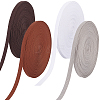 AHADERMAKER 80 Yards 4 Colors Polyester Hollow Ribbon OCOR-GA0001-75A-8