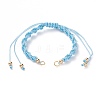 Adjustable Polyester Braided Cord Bracelet Making AJEW-JB00848-04-1