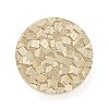 Texture Theme Round Brass Stamp Head AJEW-M036-01B-G-2