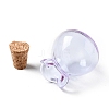 Lucky Bag Shape Glass Cork Bottles Ornament LS-AJEW-A039-02F-3