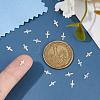 15Pcs 925 Sterling Silver Cross Chain Extender Drops STER-DC0001-56-3
