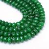 Natural White Jade Bead Strands G-R343-2x4-12-1