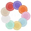 180Pcs 9 Colors Lace Paper Greaseproof Wrap Tissue AJEW-CN0004-29-6