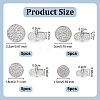 20Pcs 4 Styles 1-Hole Zinc Alloy Shank Buttons BUTT-OC0001-68-2