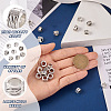 80Pcs 8 Style Zinc Alloy European Beads TIBEB-KS0001-05-3
