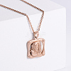 Vintage Punk Religious Jesus Stainless Steel Pendant Necklaces for Men Women UE8533-4