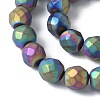 Electroplated Synthetic Non-magnetic Hematite Beads Strands G-S382-01C-3