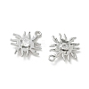 Brass Micro Pave Cubic Zirconia Pendants KK-Z136-43A-P-2