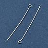 50MM Silver Color Plated Brass Eye Pins X-EPC5.0cm-S-2