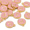 Golden Plated Alloy Enamel Charms ENAM-S118-07P-4