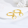 1 Pair Brass Moon Hoop Earrings EJEW-LP0007-116G-3