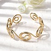 304 Stainless Steel Cuff Bangles for Women LS-BJEW-Z150-01G-01-2