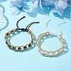 2Pcs 2 Colors Glass Seed Braided Bead Bracelets BJEW-JB10360-2