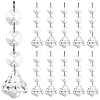 30Pcs Transparent Acrylic Pendants for Curtains TACR-SP0001-21-1