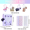 4Pcs 4 Colors 3 Inch Heart Window PVC Photo Albums AJEW-GL0002-85-2