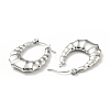 Non-Tarnish 304 Stainless Steel Teardrop Hoop Earrings for Women EJEW-G293-12P-2