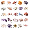 50Pcs Flower PVC Waterproof Stickers PW-WGE2CC9-01-2