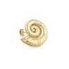 Snail Brass Stud Earrings EJEW-Q811-05G-2