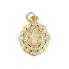 Brass Micro Pave Cubic Zirconia Pendants KK-D409-43G-A-1