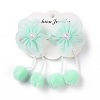 Flower Cloth Metallic Alligator Hair Clips LS-PHAR-D013-01E-1