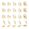 Unicraftale 20Pcs 5 Styles Alloy Clip-on Earring Findings FIND-UN0002-38G-1