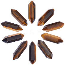 Beebeecraft 10Pcs Natural Tiger Eye No Hole G-BBC0001-14