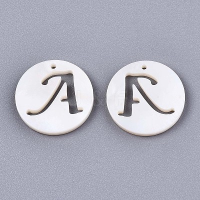 Natural Freshwater Shell Charms SHEL-S276-119A-1